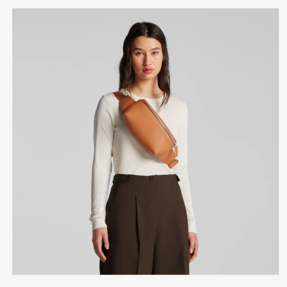 Monos Tan Vegan Leather Crossbody Bag